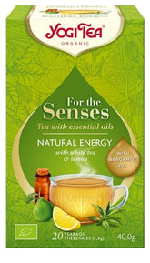 Bílý čaj pro smysly, přírodní energie s bylinami, citronovým a bergamotovým olejem (pro smysly přírodní energie) BIO (20 x 2 g) 40 g - Yogi Tea